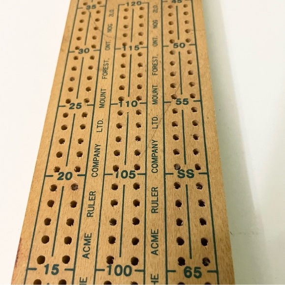 Vintage Wooden Cribbage Board X 308 Taiwan - Picture 4 of 13